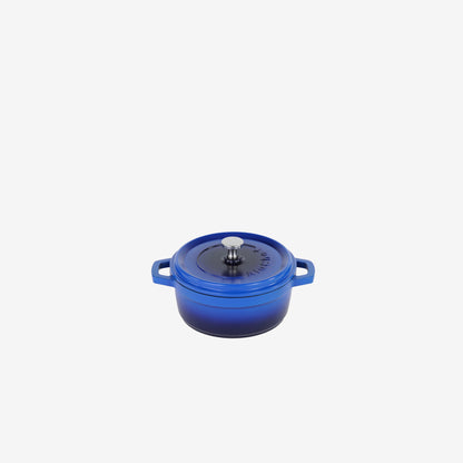 AluChef Round Miniature Casserole 11 cm - Blue