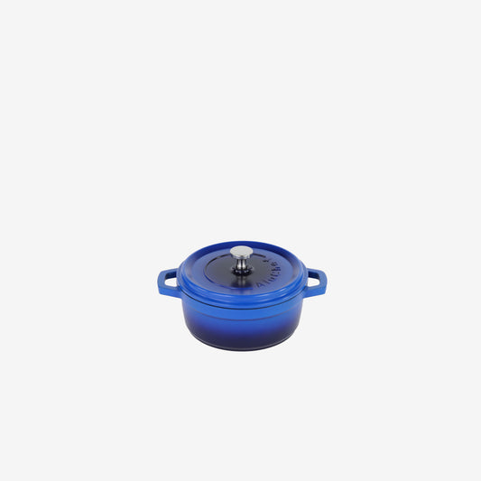 AluChef Round Miniature Casserole 11 cm - Blue