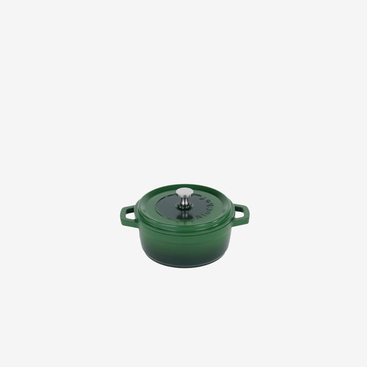 AluChef Round Miniature Casserole 11 cm - Green