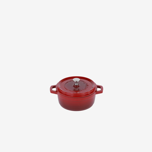 AluChef Round Miniature Casserole 11 cm - Red