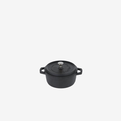 AluChef Round Miniature Casserole 11 cm - Black