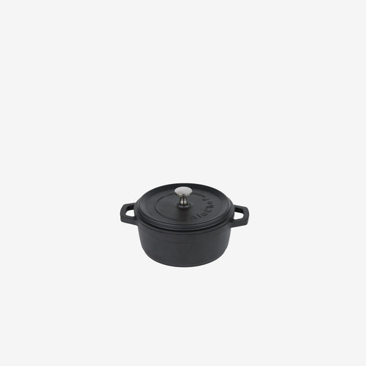 AluChef Round Miniature Casserole 11 cm - Black