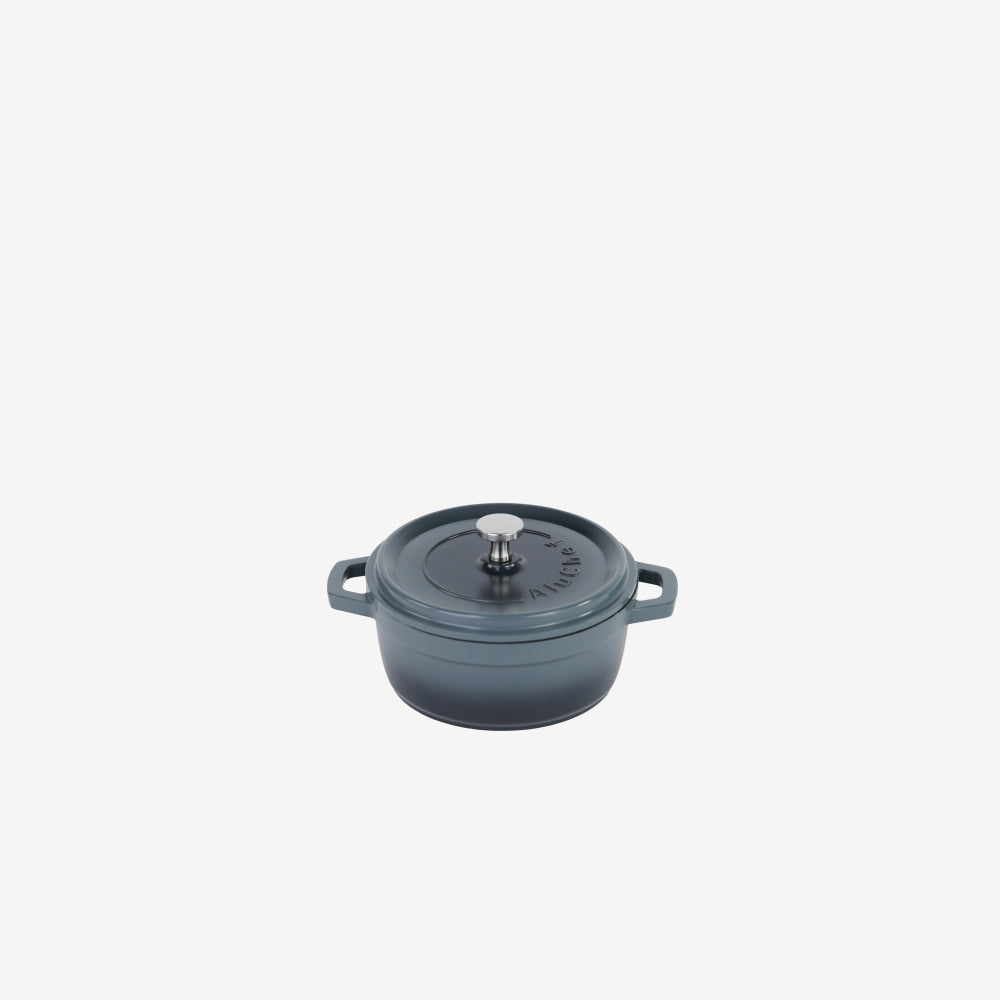 AluChef Round Miniature Casserole 11 cm - Grey
