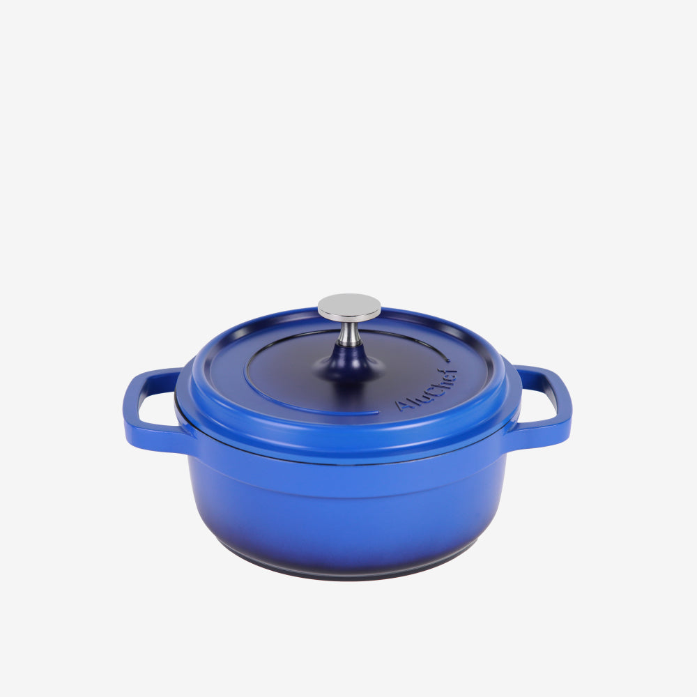 AluChef Round Casserole 20 cm - Blue