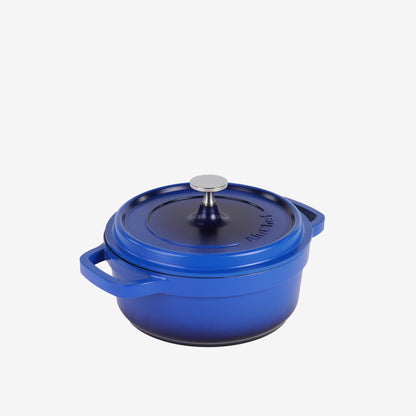 AluChef Round Casserole 20 cm - Blue
