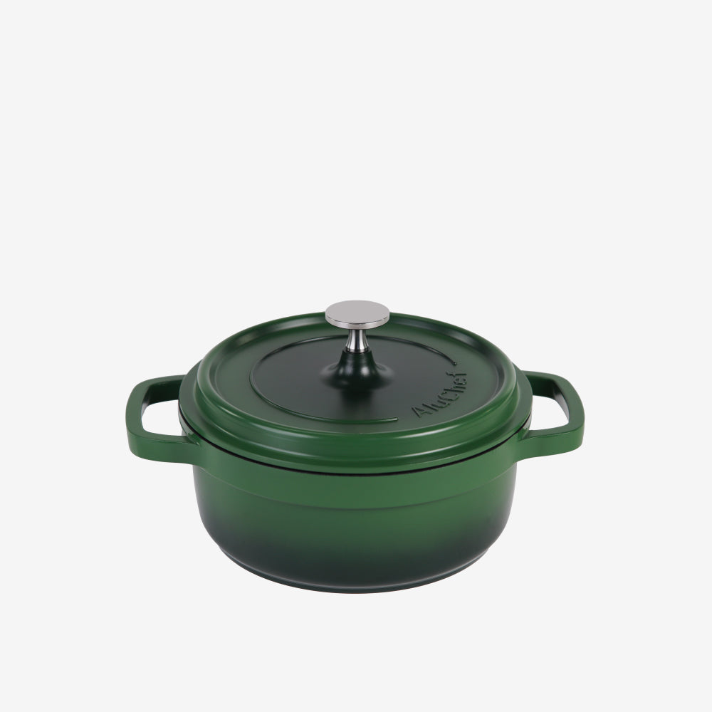 AluChef Round Casserole 20 cm - Green