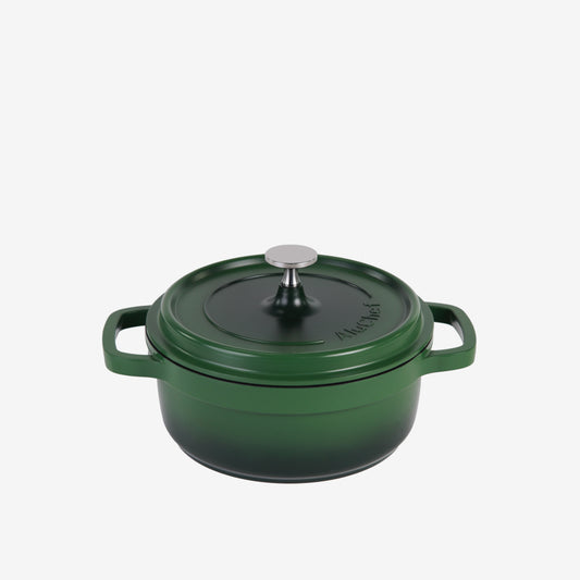 AluChef Round Casserole 20 cm - Green