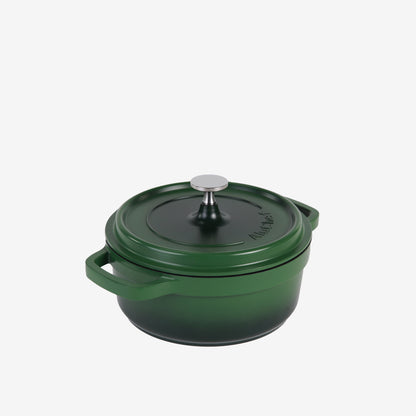 AluChef Round Casserole 20 cm - Green
