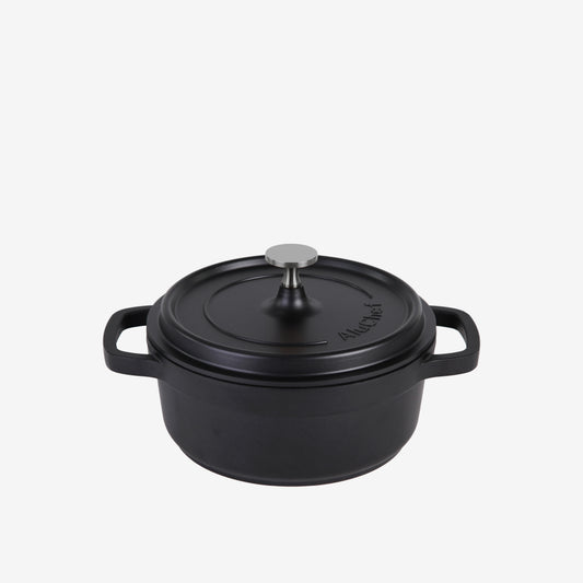 AluChef Round Casserole 20 cm - Black