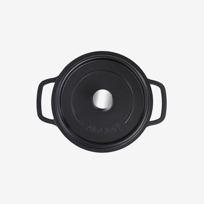 AluChef Round Casserole 20 cm - Black