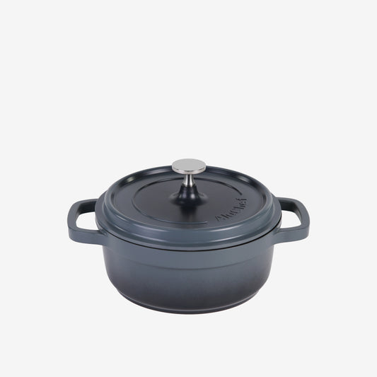 AluChef Round Casserole 20 cm - Grey