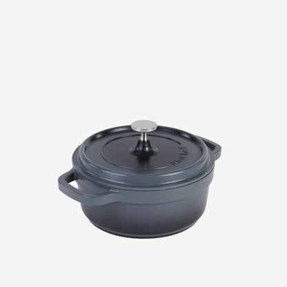 AluChef Round Casserole 20 cm - Grey