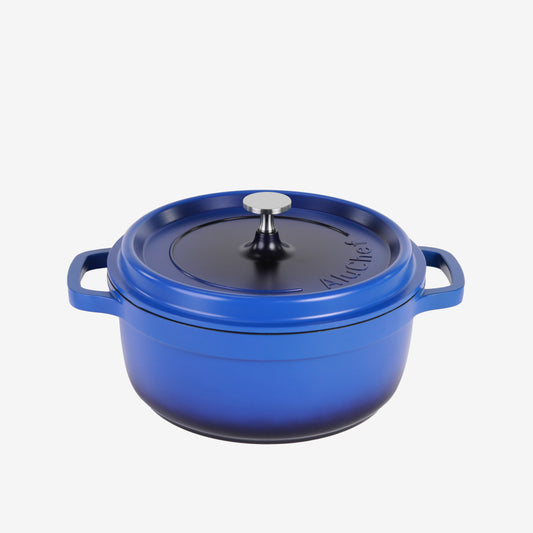 AluChef Round Casserole 24 cm - Blue