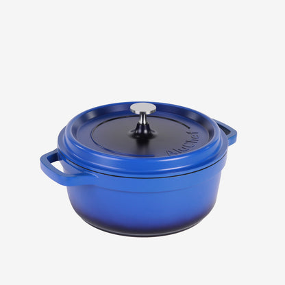 AluChef Round Casserole 24 cm - Blue