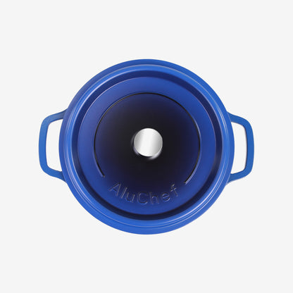 AluChef Round Casserole 24 cm - Blue