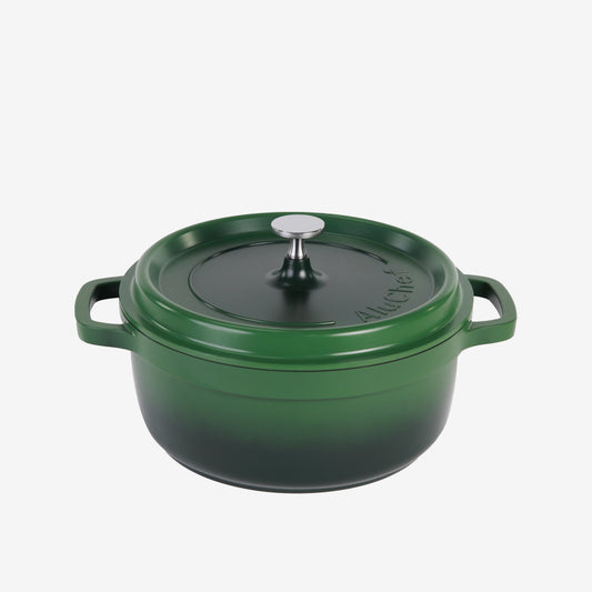 AluChef Round Casserole 24 cm - Green