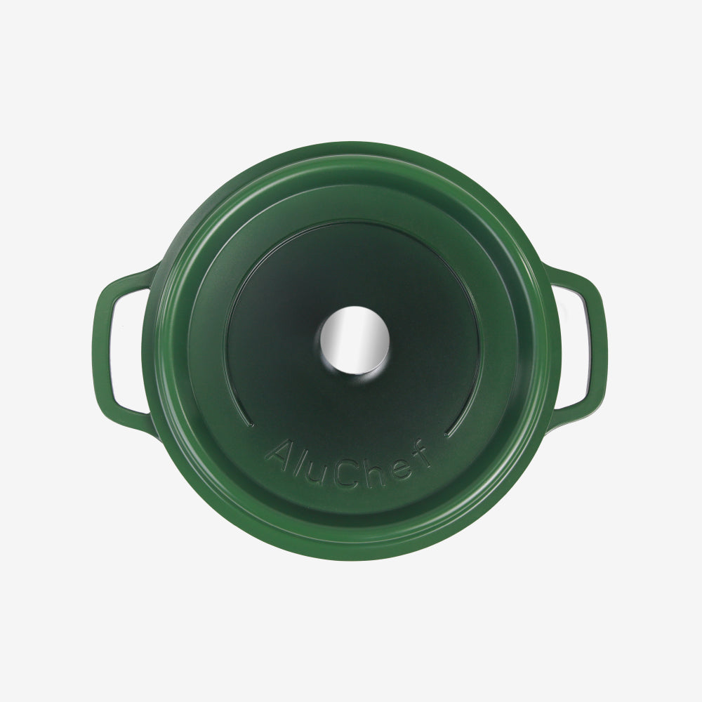 AluChef Round Casserole 24 cm - Green