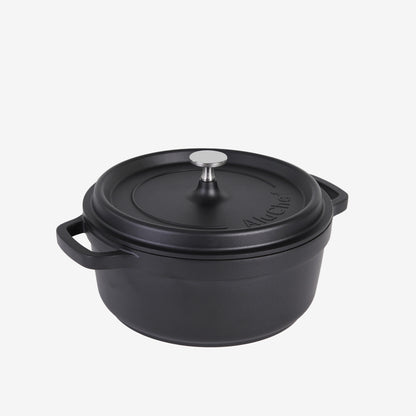 AluChef Round Casserole 24 cm - Black