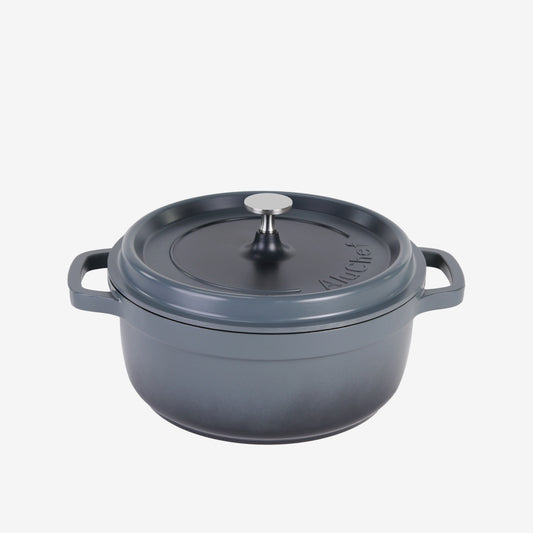 AluChef Round Casserole 24 cm - Grey