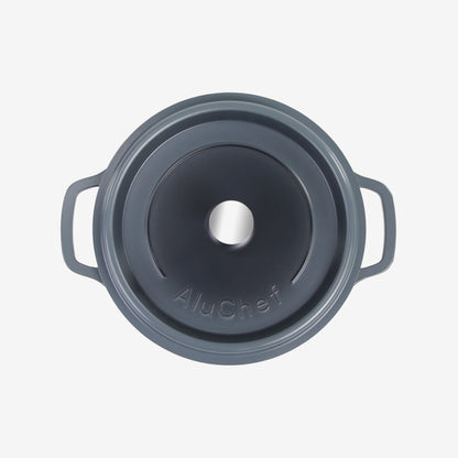 AluChef Round Casserole 24 cm - Grey