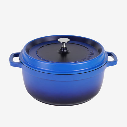 AluChef Round Casserole 28 cm - Blue