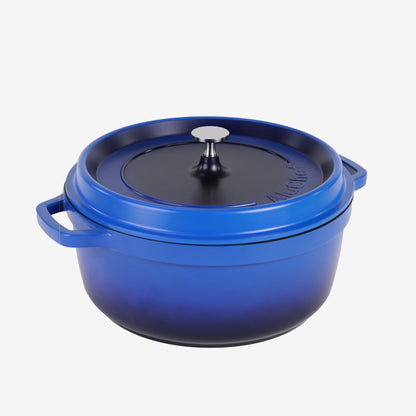 AluChef Round Casserole 28 cm - Blue