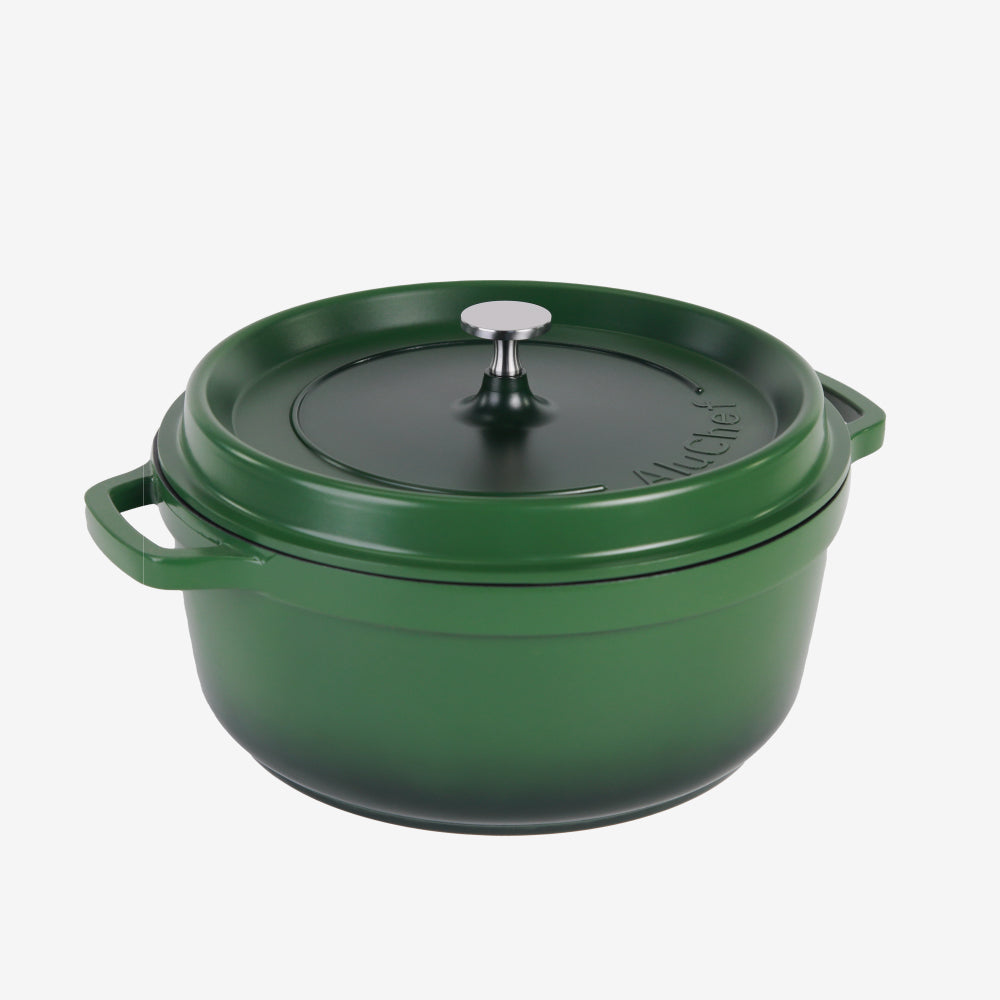 AluChef Round Casserole 28 cm - Green