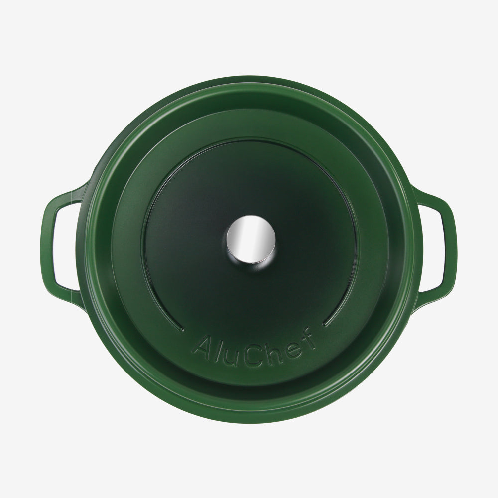 AluChef Round Casserole 28 cm - Green