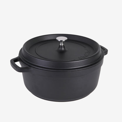 AluChef Round Casserole 28 cm - Black
