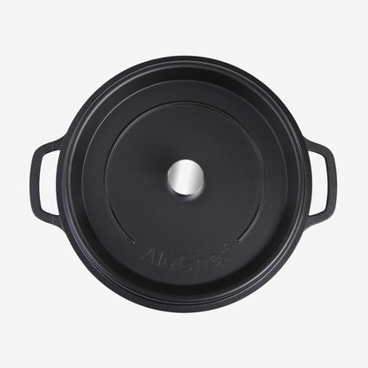 AluChef Round Casserole 28 cm - Black