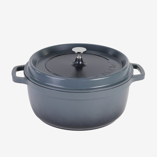 AluChef Round Casserole 28 cm - Grey