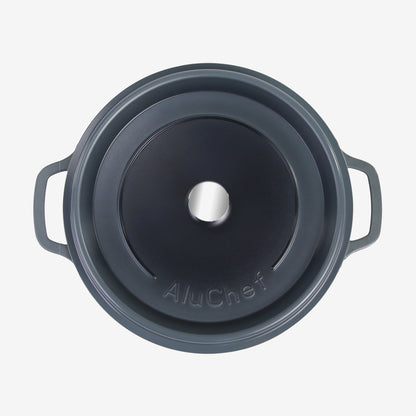 AluChef Round Casserole 28 cm - Grey