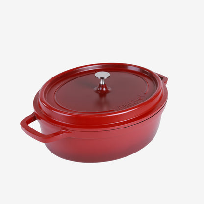 AluChef Oval Casserole - Red