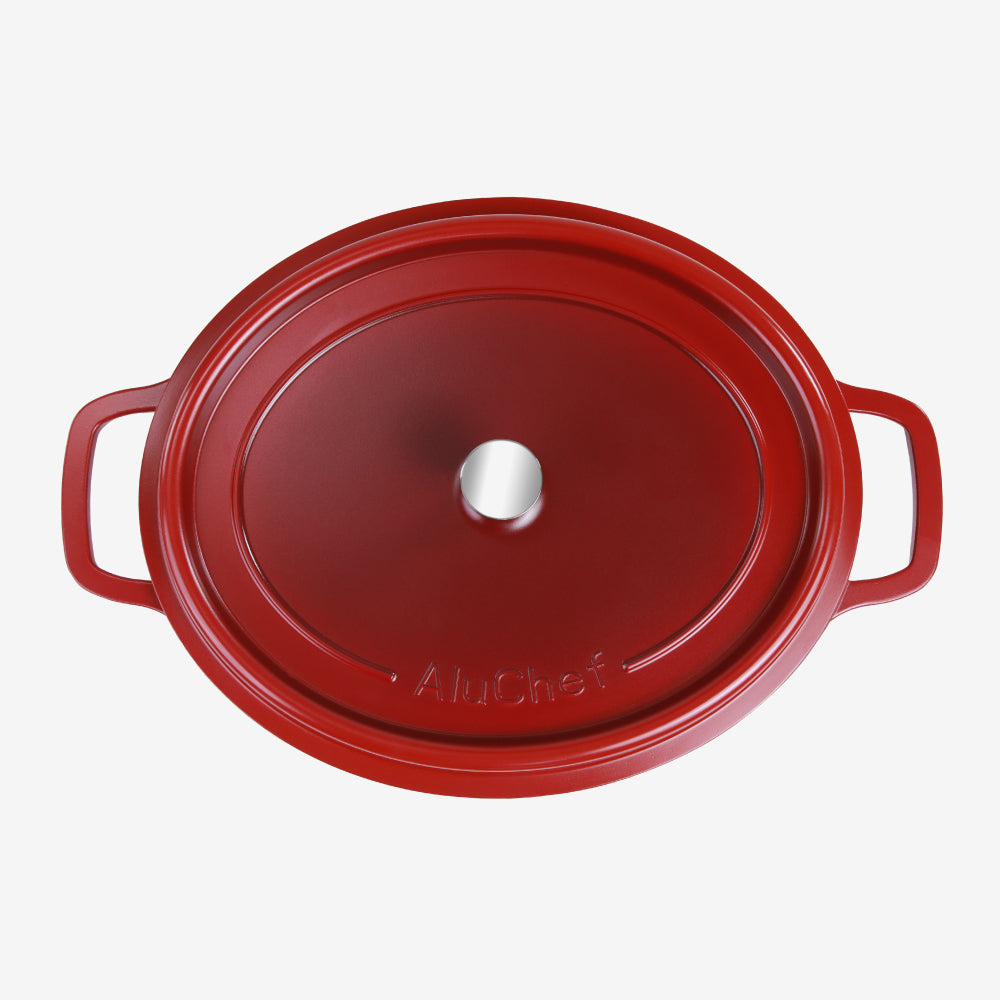 AluChef Oval Casserole - Red