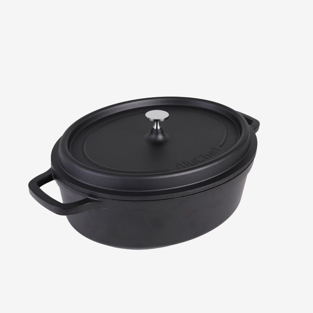 AluChef Oval Casserole - Black
