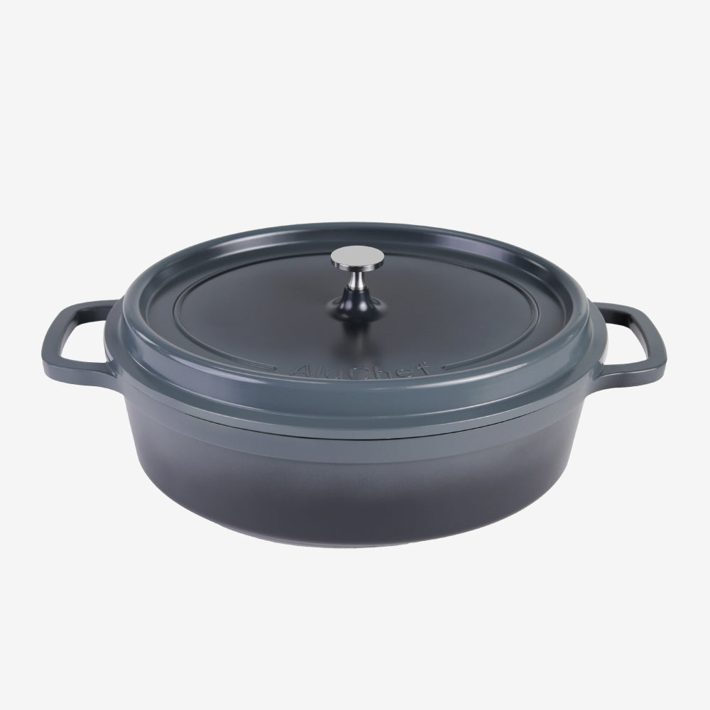 AluChef Oval Casserole - Grey