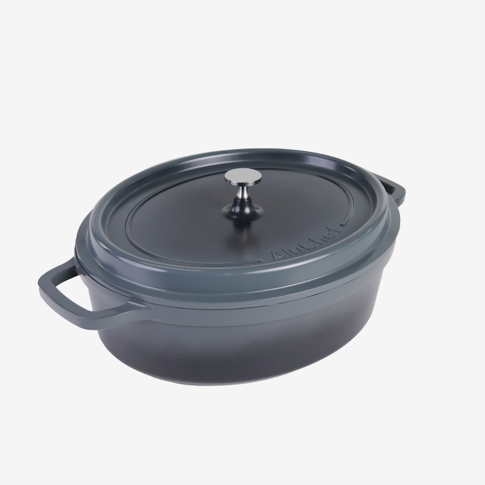 AluChef Oval Casserole - Grey