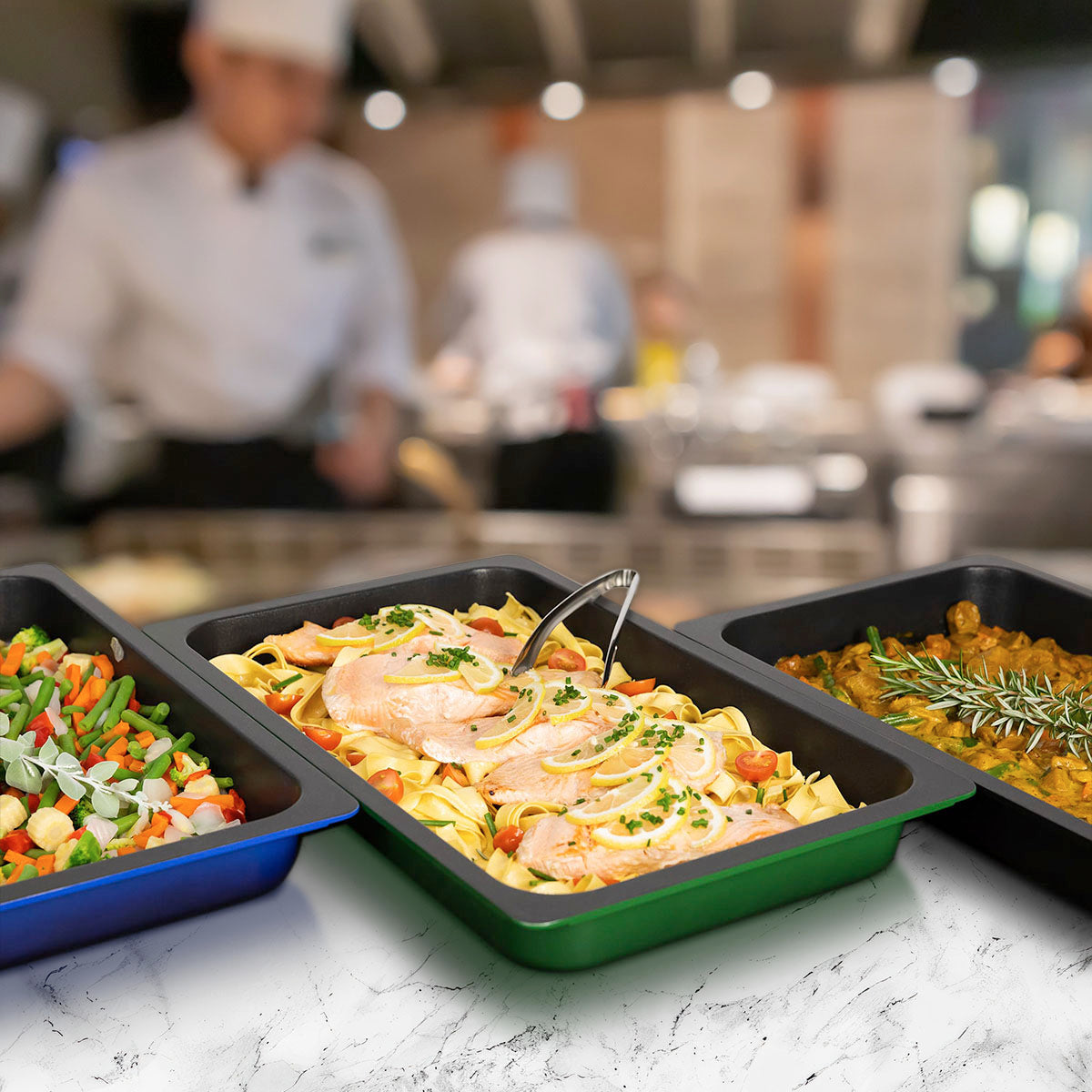 AluChef Gastronorm GN1/1 Pan - Black